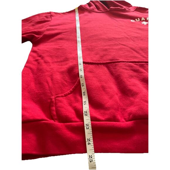 Red Lifeguard Hoodie Sweatshirt - Size L - Guard Apparel by The Lifeguard Store - Picture 4 of 5